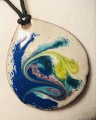 Authentic Irish Enamel Pendant | Irish gift idea | Ladies accessories | Quality Irish Design | Greek Inspired Design image