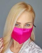 100% Silk Hot Pink Face Mask — Meab Enamels