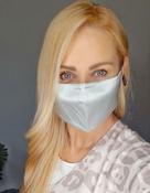 100% Silk Silvery Grey Face Mask — Meab Enamels