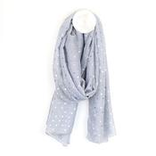 Foil Spot Print Scarf - Grey

heart image