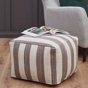 Nantucket Grey Stripe Pouf

heart