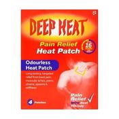 Deep Heat Patches - 4 Pack