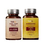 fabÜ Skin Glow &amp; SHROOMS Meno Duo Bundle