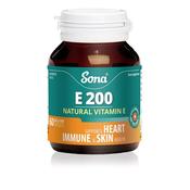 Sona E200 Natural Vitamin E 60 Caps
