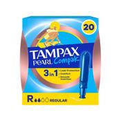 Tampax Pearl Compak 3 in 1 Regular 20 Tampons