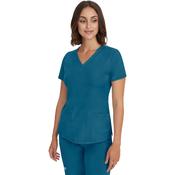 HSE-HCA 4-Way Stretch HH Works Monica 3-Pocket Stretch V-Neck Scrub Top - HEALING HANDS 2500