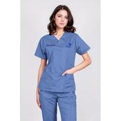 Staff Nurse Blossom 4-Lower-Pockets Top with Bon Secours Cork logo and Your Name