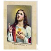Memorial Card - Jesus