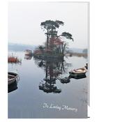 Memorial Card - Boat on Still Water