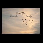 Acknowledgement Card - Birds at sunset
