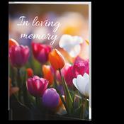 Memorial Card - Tulip Garden