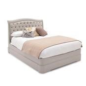 <strong></strong> Acton Bedstead With Fabric Headboard (Multiple Sizes &amp; Colours) image