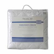 <strong>DREAMWORLD</strong> Embossed Check Mattress Protector (Multiple Sizes) image
