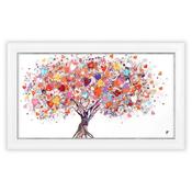 <strong>ARTKO</strong> Tree of Hearts 126cm x 76cm Picture By Sara Otter White Frame image