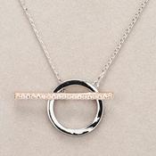 Silver Diamante Heart Necklace - Newgrange Living