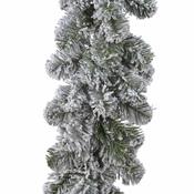 <strong></strong> Snowy Imperial Garland Green &amp; White 9ft/270cm image