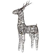 <strong></strong> LED Wicker Reindeer Figure Warm White (Multiple Sizes)