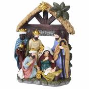 <strong></strong> Nativity Set With Star Multicoloured 20.5cm image