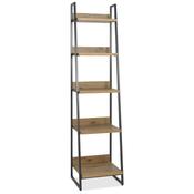 <strong></strong> Khan Narrow Bookcase Rustic Oak
