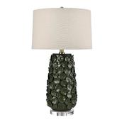 <strong>MINDY BROWNES</strong> Marin Table Lamp Dark Green Base With Linen Shade image