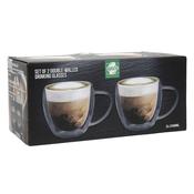 <strong></strong> Double Walled Mug With Handle 240ml (Set of 2)