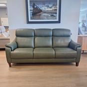 <strong></strong> Selva 3 Seater Sofa Leather Category 15(S) Green