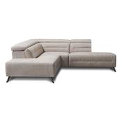 <strong>EGOITALIANO</strong> Sixtine Modular 4 Seater Sofa With Square Corner Unit &amp; Chaise LHF Leather Category B