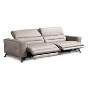 <strong>EGOITALIANO</strong> Sixtine 4 Seater Electric Reclining Sofa With 2 Electric Recliners Leather Category B image