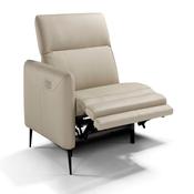 <strong>EGOITALIANO</strong> Eiger Modular Narrow 1 Seater With Electric Recliner Arm LHF Leather Category B