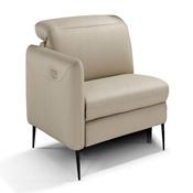<strong>EGOITALIANO</strong> Eiger Modular Narrow 1 Seater Arm LHF Leather Category B