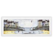 <strong>ARTKO</strong> Morning By The Bay 129cm x 49cm Picture By Elaine Mather White Frame