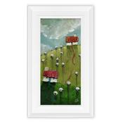 <strong>ARTKO</strong> Nice Neighbours 26cm x 49cm Picture By Geoff Backett White Frame