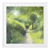 <strong>ARTKO</strong> Over The Stile Small 59cm x 59cm Picture By Heather Howe White Frame