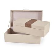 <strong>MINDY BROWNES</strong> Andrea Decorative Box Cream (Set Of 2) image