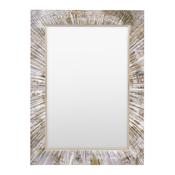 <strong>GALLERY</strong> Chelsea Rectangular Wall Mirror Cream &amp; Gold