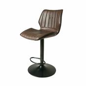 <strong></strong> Alfa High/Low Gas Lift Bar Stool Faux Leather (Multiple Colours)