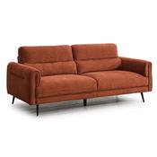<strong></strong> Valentia 3 Seater Sofa Fabric Terracotta