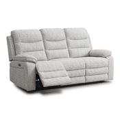 <strong></strong> Blasket 3 Seater Electric Reclining Sofa Fabric Light Grey image