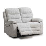 <strong></strong> Blasket 2 Seater Electric Reclining Sofa Fabric Light Grey image