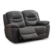 <strong></strong> Sardinia 2 Seater Electric Reclining Sofa Faux Suede Grey image