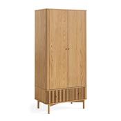 <strong></strong> Sanremo 2 Door + 1 Drawer Wardrobe Oak (Multiple Colours)