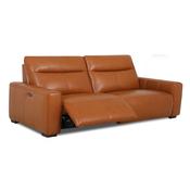 <strong></strong> Vulcano 3 Seater Electric Reclining Sofa With USB Port Leather Category 20 BX &amp; NW image