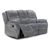 <strong></strong> Beginish 3 Seater Manual Reclining Sofa Fabric Grey
