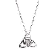 <strong>NEWGRANGE LIVING</strong> Trinity Knot Pendant Silver image