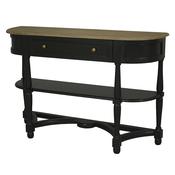 <strong></strong> Jardin 1 Drawer Console Table with Shelf Black