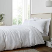<strong>BIANCA FINE LINENS</strong> Fleur Matelasse Single Duvet Cover Set White image