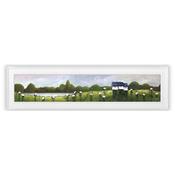 <strong>ARTKO</strong> Peaceful Nibbles 109cm x 29cm Picture By Geoff Beckett White Frame image