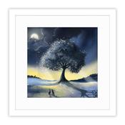 <strong>ARTKO</strong> The Moon 43.5cm x 43.5cm Picture By Catherine J Stephenson White Frame image