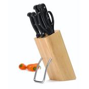 <strong>KITCHENCRAFT</strong> 6 Piece Knife Block Set Wood