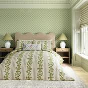 <strong>SANDERSON</strong> Cobnut Reversible Duvet Cover Set Leaf Green (Multiple Sizes) image